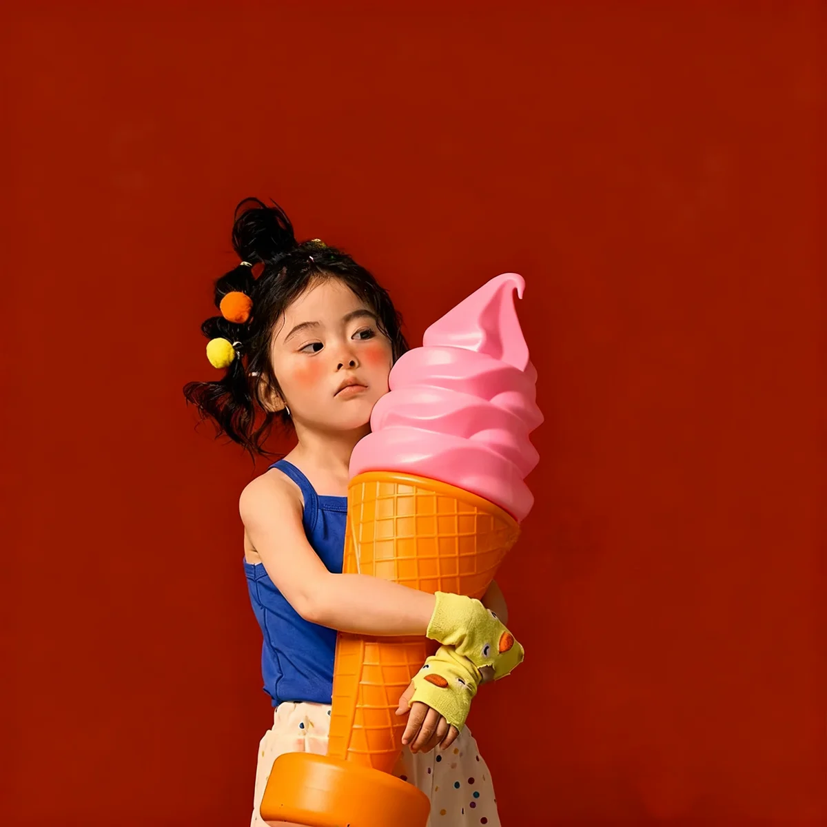 

60 см гигантский реквизит для фотосъемки с поддельным мороженым-большая модель десерта из ПВХ для фотографии, витрины магазина, украшения, дня рождения