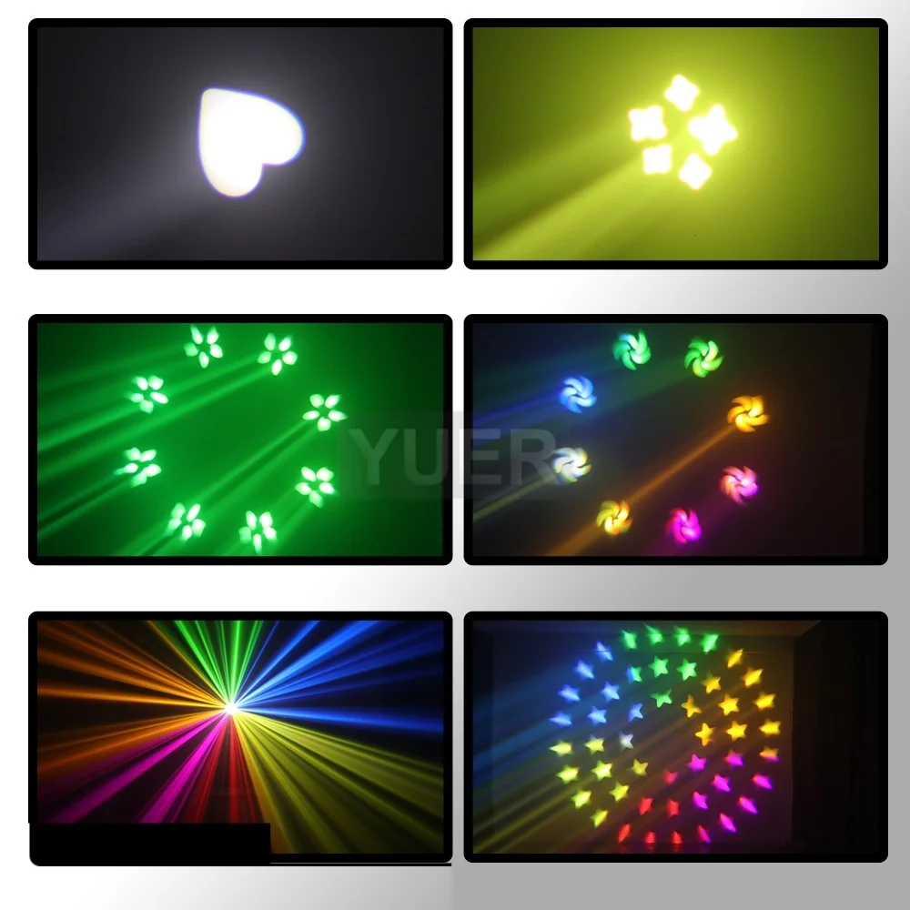 YUER With Ring  295W 14R Beam Moving Head Light 48+8 Prism Gobo Zoom Rainbow Effect DMX512 For DJ Disco Xmas Stage Lighting Bar