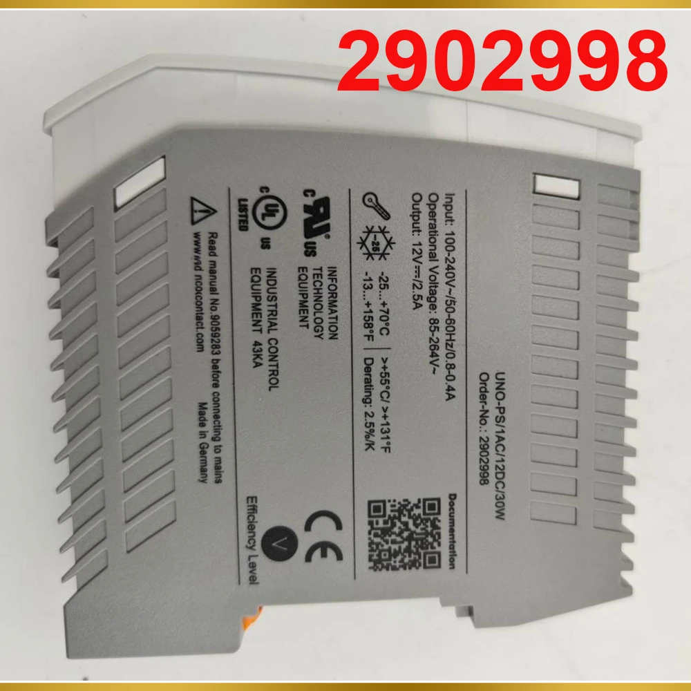 

Power supply For Phoenix Unit - UNO-PS/1AC/12DC/30W UNO-PS/1AC/24DC/30W 2902998