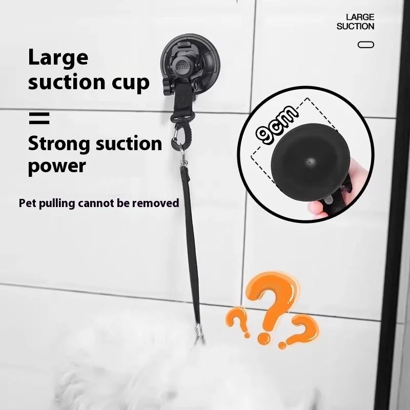 Dog Cat Bath Grooming Restraint Leash Suction Cup Holder Secure Tie Pet Bathing Fixation Table Durable Safety Tool125