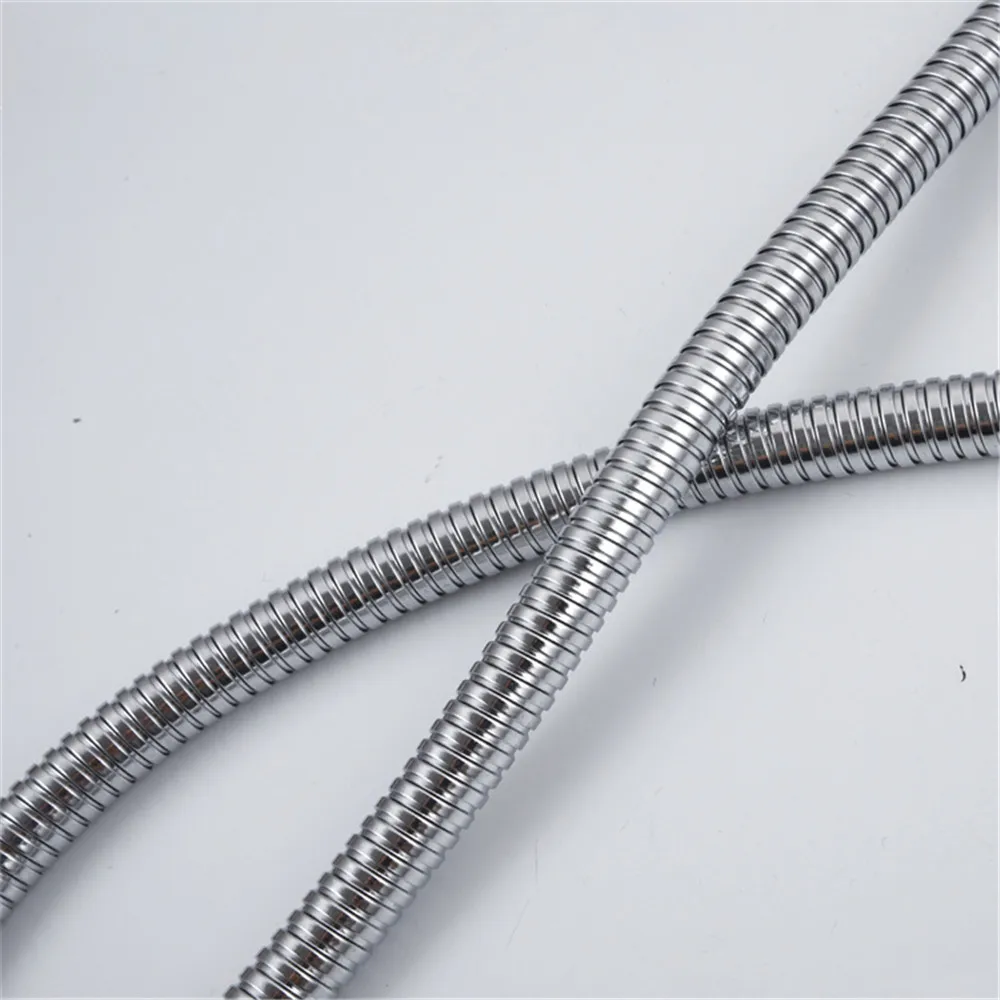 1.5 متر 2 متر خرطوم من الفولاذ المقاوم للصدأ تمديد أنبوب الحمام دش أنبوب تمديد أنبوب انبوب ماء رسم أنبوب اكسسوارات الحمام #5