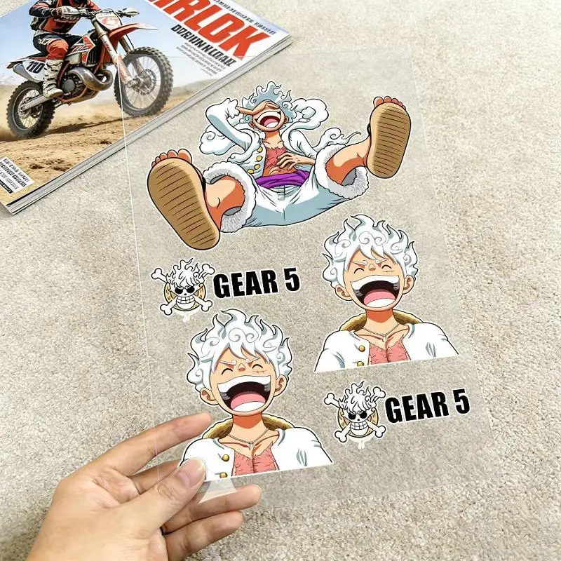 AliExpress ONE PIECE Monkey D. Luffy one piece Reflective Motorcycle Stickers Waterproof Vinyl Decals for Motorbike Helmet Fuel Tank Bike