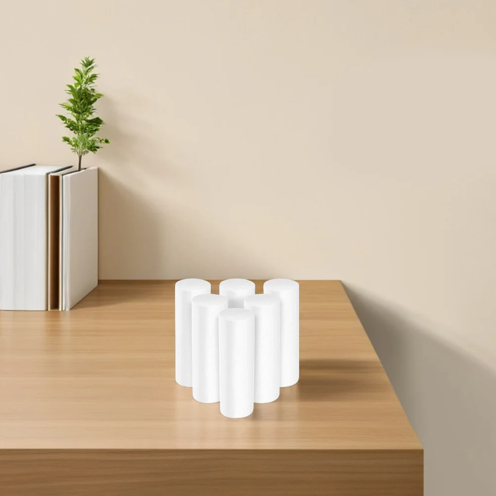 20 قطعة اسطوانات رغوة بيضاء DIY بها بنفسك لوازم الحرفية 12.5 سنتيمتر x 3.5 سنتيمتر حفل زفاف الديكور ترتيب الأزهار البوليسترين