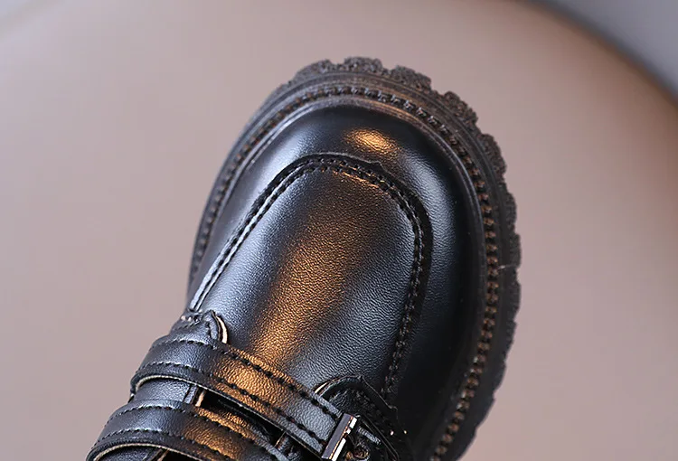 2026 Kinder Herbst Lederschuhe Lässige Schulschuhe für Jungen und Mädchen Einzelschuh Größe 21-30 Kleinkind Schwarz Braun Runde Zehenpartie Freizeitschuhe für Kinder – Detail 10