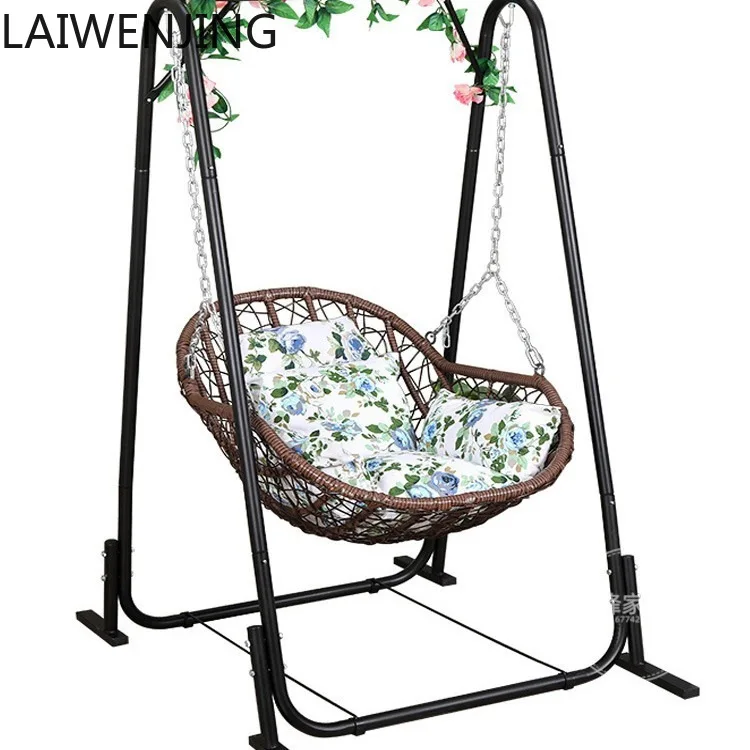 SGF Hanging Basket Rattan Chair Single Swing Indoor and Outdoor Rocking Chair Advanced