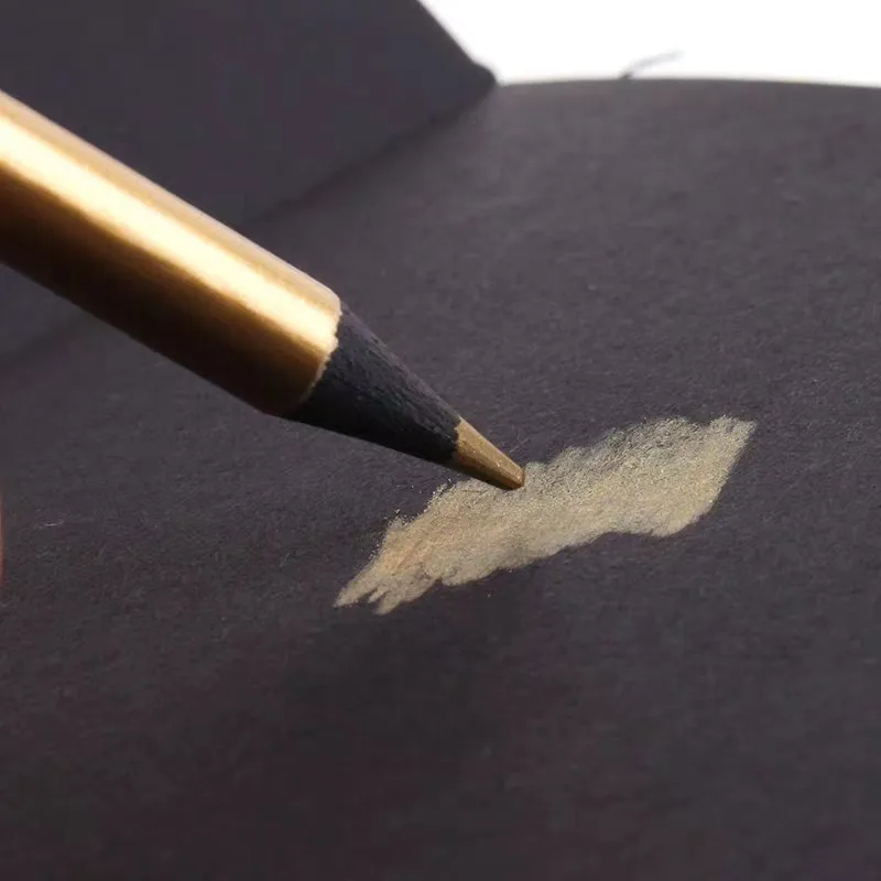 12 matite colorate metallizzate colorate disegno Set di schizzi matite colorate colorate forniture artistiche professionali per artisti