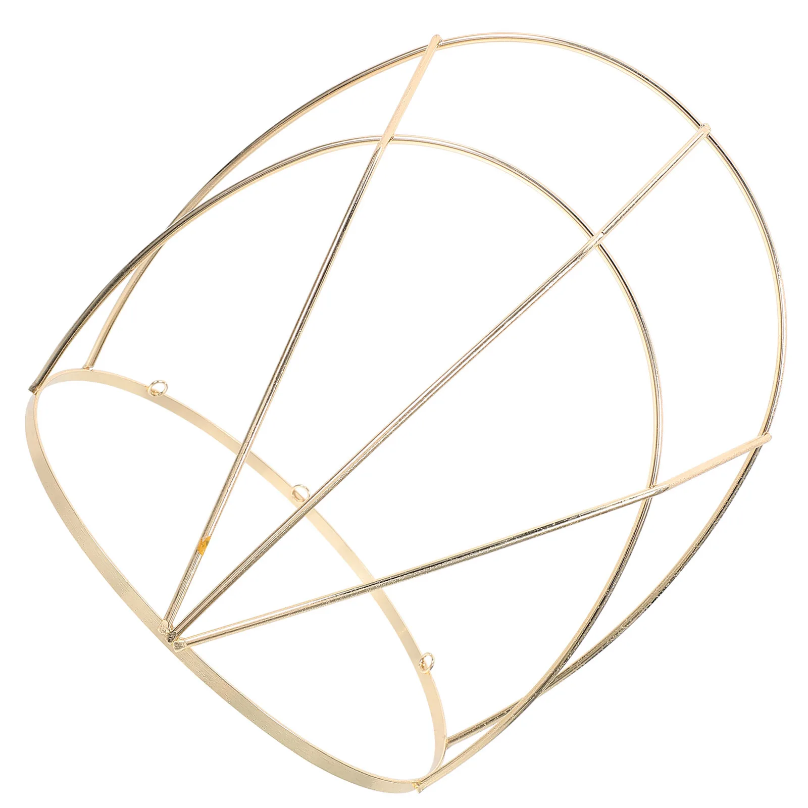 إطار التاج الصيني التقليدي غطاء الرأس القديم الذهبي صنع ملحقات تاج الشعر عرض موقف خوذة الرف DIY بها بنفسك