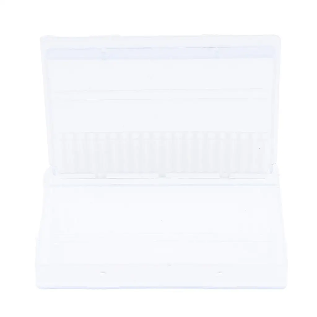 Plastikowe pudełka do przechowywania otworów na głowica szlifująca stożek stożkowy szczotka-narzędzie do polerowania-9.8x6.5cm