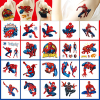 20Pcs Cartoon SpiderMan Tattoo Sticker Children's Reward Sticker Pack Cute Pikachu Laptop Skin Stickers