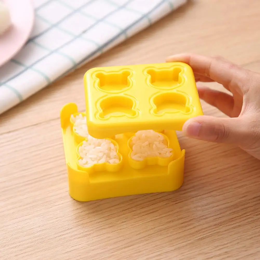 

New Rice Ball Mould Shaker with Rice Paddle Sushi Roll Kitchen Decoration Accessories Food Box Maker Tools DIY Food Bento D3J4