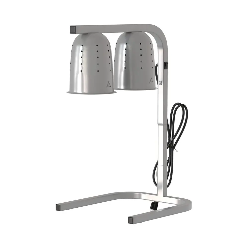 

ree Standing Heat Lamp with 2 Bulbs - 120V, 500W, W62, Commercial ood Buet Warmer, Restaurant, ood Service