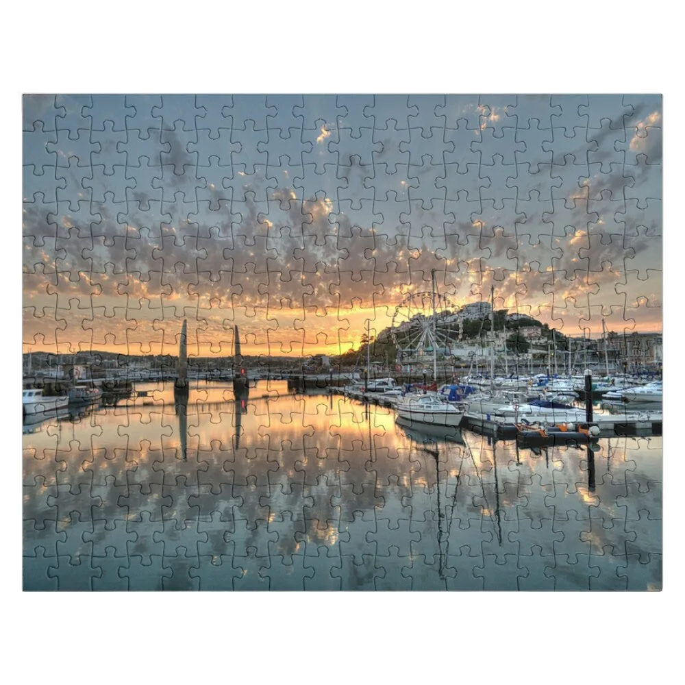 Torquay Harbour Sunset Jigsaw Puzzle Custom Puzzle With Photo Christmas Gifts Novel Toys For Children 2022 Personalized Baby Toy