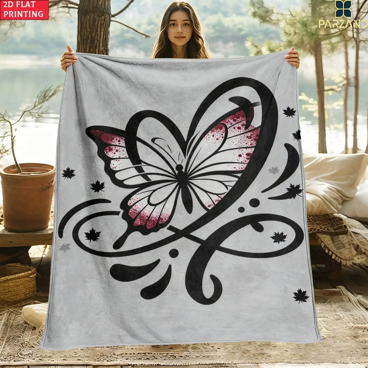 Throw Blanket Chic Silhouette Design Cozy Throw Great Gift For Minimalist Art Lovers And Modern Home Decor Enthusiasts
