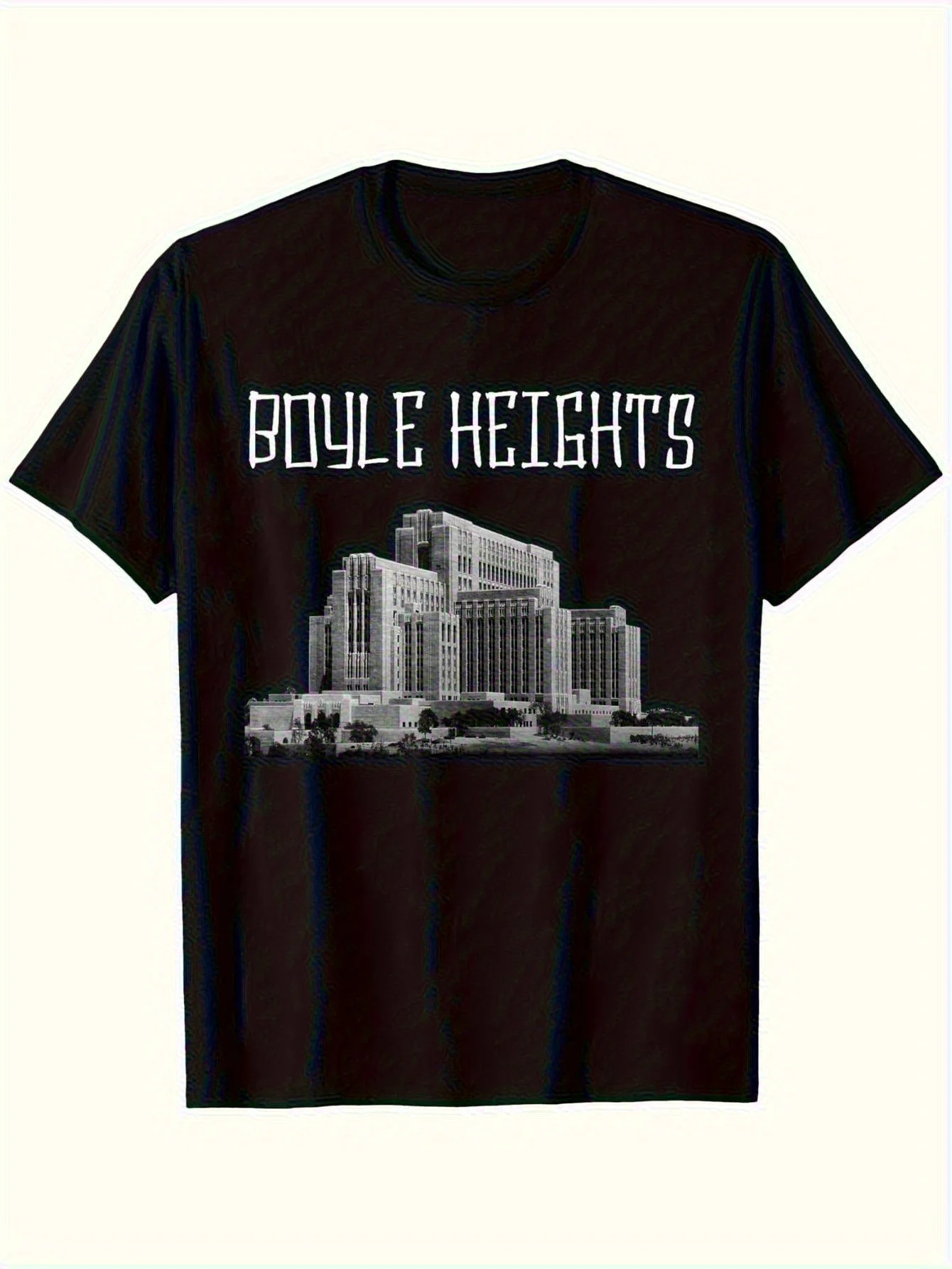 Boyer Heights East Los Angeles Los Angeles City Yard Vintage Style T-Shirt, Cotton, Machine Wash, Men's and Women's T-Shirts