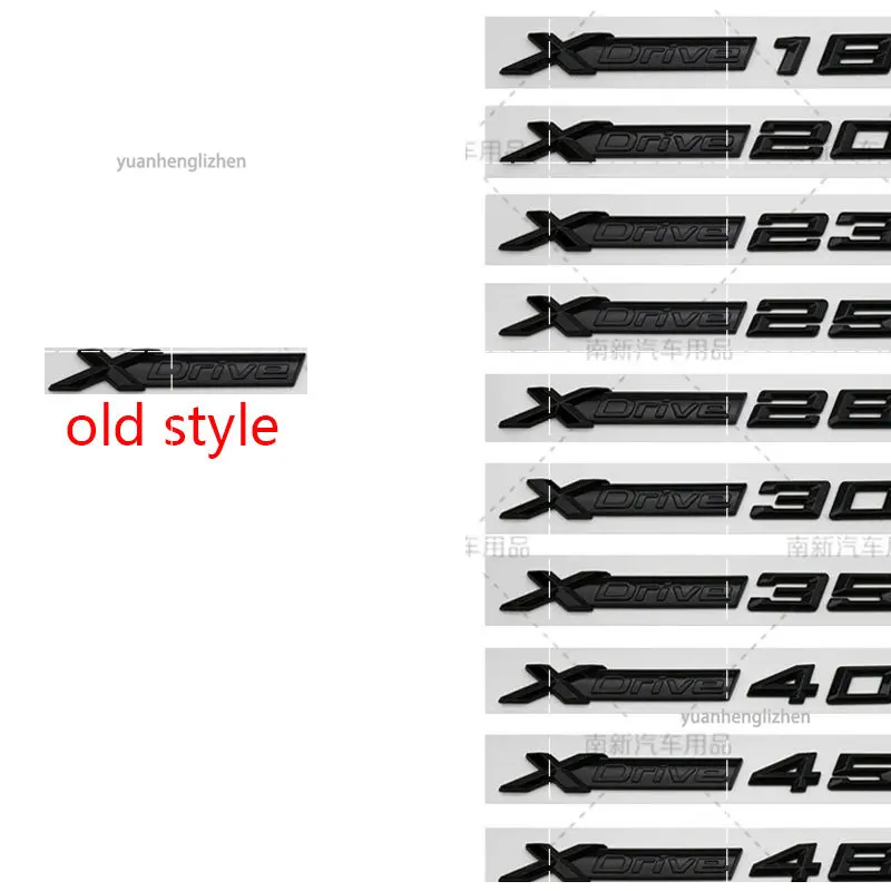 3D Xdrive 20d 30d 35d 40d 50d 20i 25i 30i Car Fender Emblem Trunk Badge Sticker For X1 34567 Logo Accessories