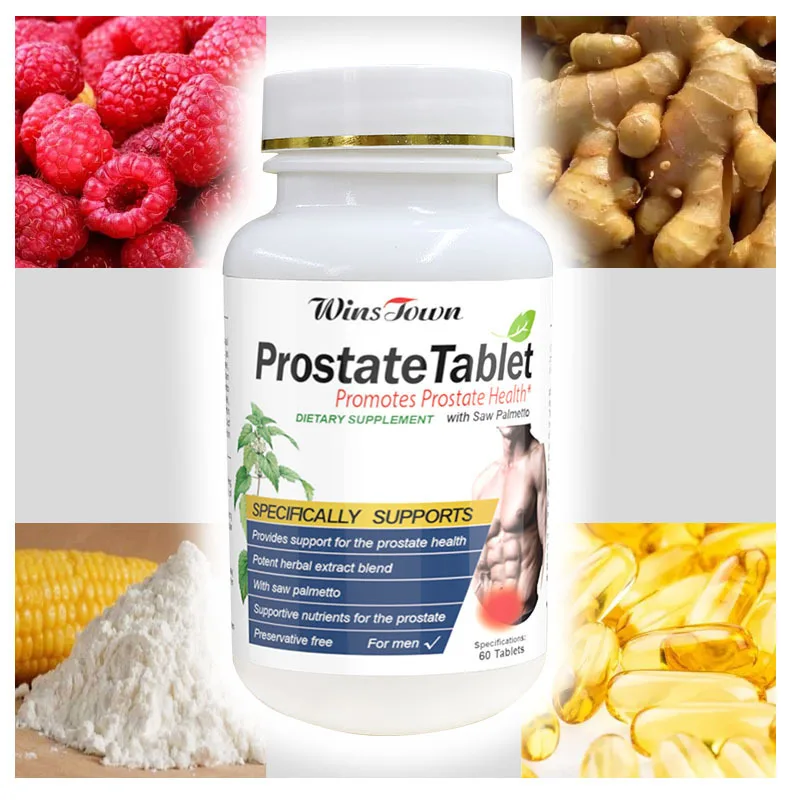 Men's Prostate Health Tablet with Saw Palmetto, Improve Performance, Relieve Bladder & Urination Problems, Reduce Toilet Trips