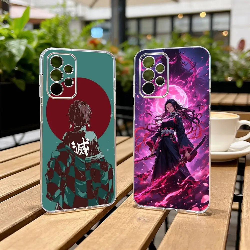Demon Slayer Tanjiro Nezuko  Phone Case For Samsung S25,S24,S21,S22,S23,S30,Ultra,S20,Plus,Fe Transparent Cover