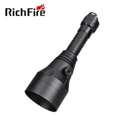 RichFire Rechargeable ZOOM LED Flashlight IR/Green/Red/White Dimmer Powerful Tactical Torch by 18650 Battery for Hunting Camping