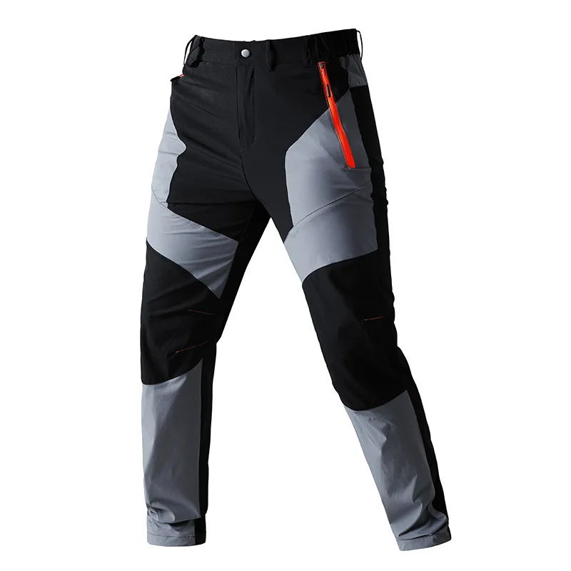 New Summer Men Thin Breathable Quick Drying Cargo Pants Man Outdoor Casual Tooling Pants Multi Pocket Straight Work Trousers 4XL
