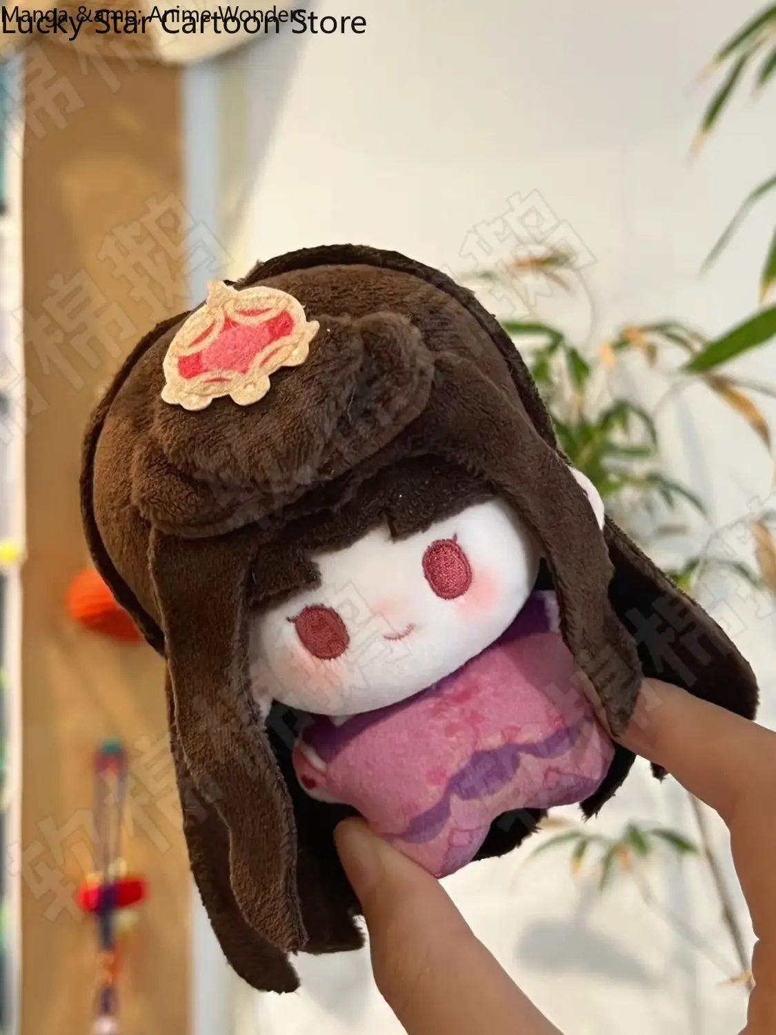 10 سنتيمتر أنيمي مو لي وو ShenLing Kawaii تأثيري لينة الجسم هدية عيد ميلاد الكرتون شخصيات صغيرة قلادة جمع المفاتيح هالوين