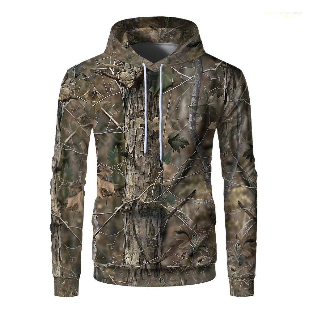 

Camouflage Maple Leaves Pine Print Hoodie Forest Jungle Hunting Men Pullover Outdoor Fishing Camping Hiking Sports Casual Hoody