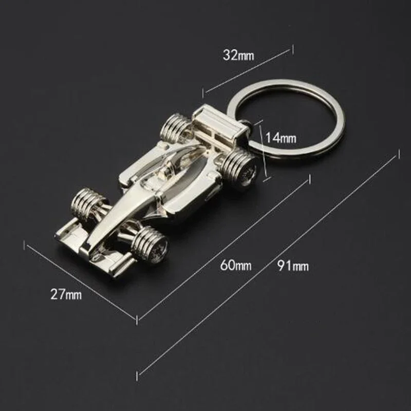 1Pcs Fashion Keychains F1 Racing Car Couple Key Ring Hanging Pendant Car Key Chain Charm Bags Accessories Gift