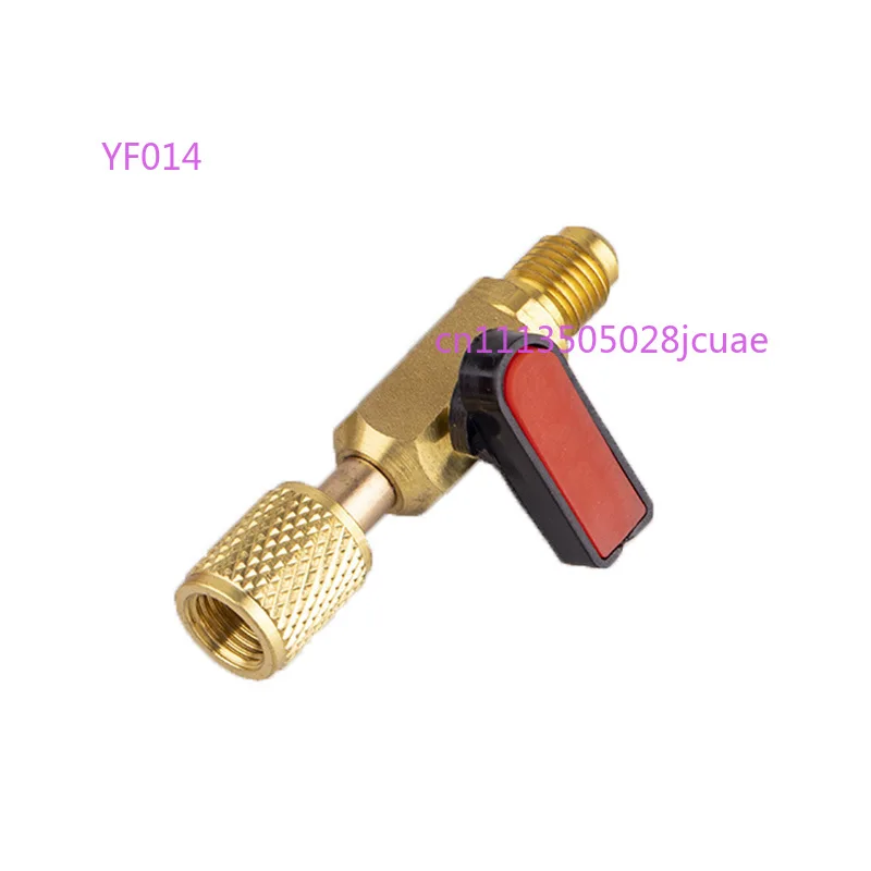 R22 R410A Refrigerant Safety Ball Valve Air Conditioner Refrigerator Fluoridation Control Valve