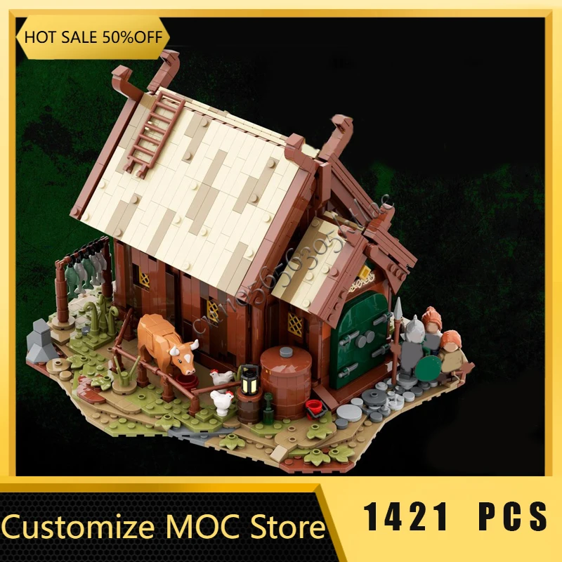 

1421 PCS Hot Selling MOC Rohan Farmhouse Model Modular DIY Set Building Blocks Kids Assembly Display Toys Festival Surprise Gift