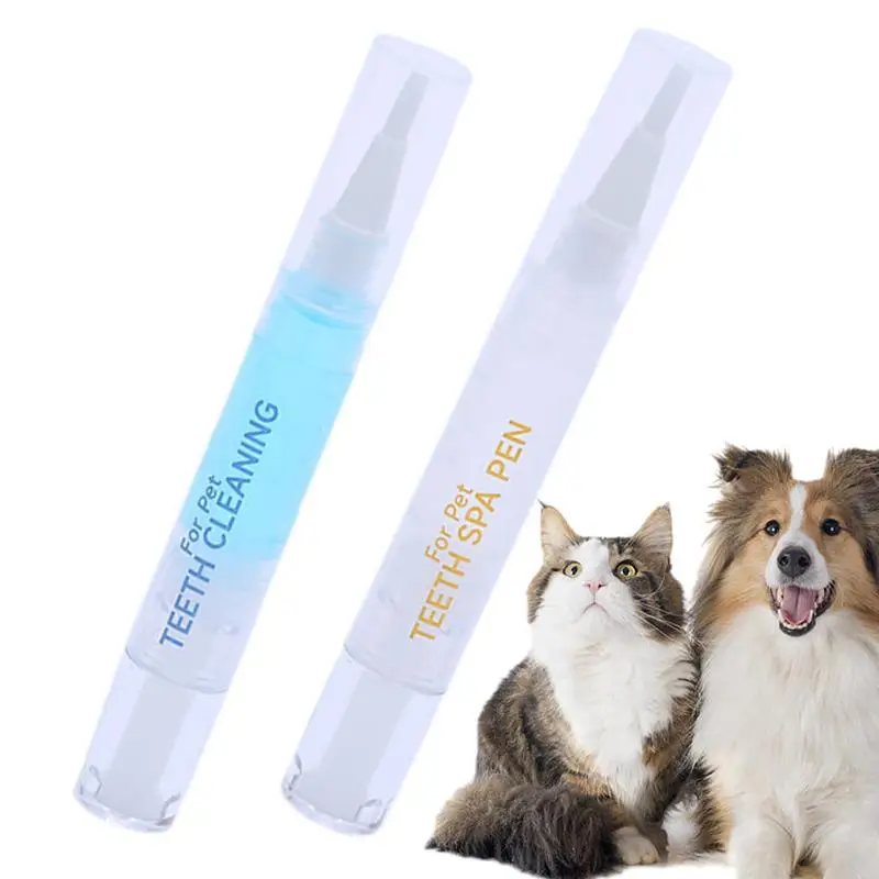 Dog Teeth Cleaning Pen Toothbrush Pen Pet Brightening Cleaning Pen Convenient Pet Supplies Freshen Breath Natural Teeth Cleaning