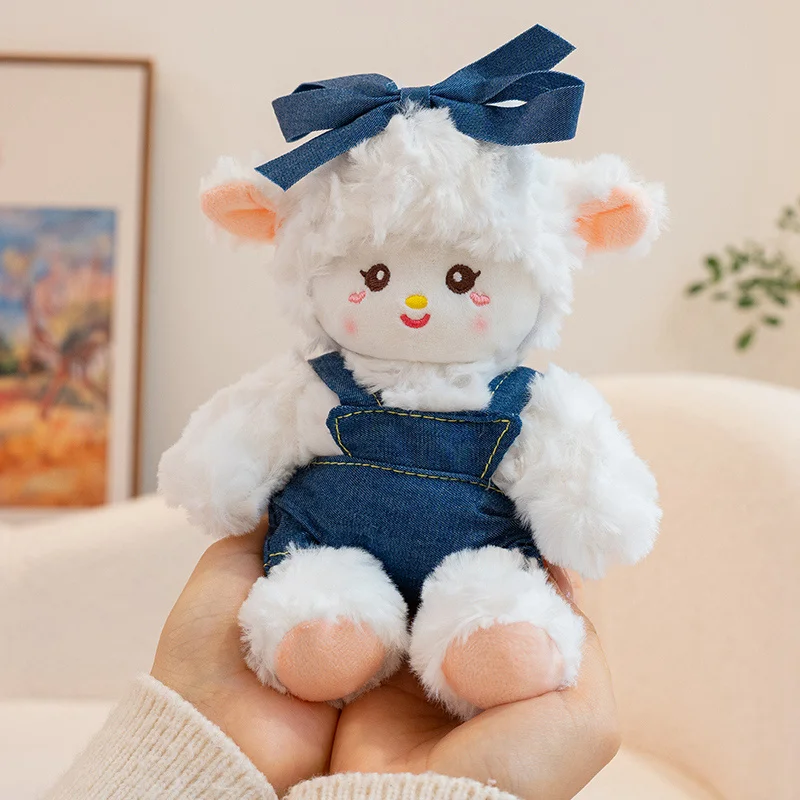 

15cm new dress wearing lamb doll stuffed plush toy cartoon anime Various Styles dress children's birthday gift fun doll home