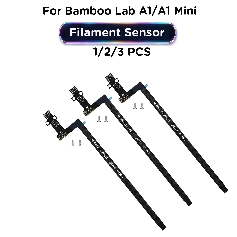 Filament Sensor for Bambu Lab A1 A1 Mini Feed Hall Board Hall Sensor Runout Replacement with Ribbon FPC Cable 3D Printer Parts
