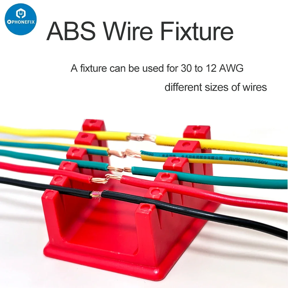 ABS Wire Fixture High Remperature Corrosion Resistance with Strong Magnetic Non-slide for Cable Line Soldering Repair Fixed Tool