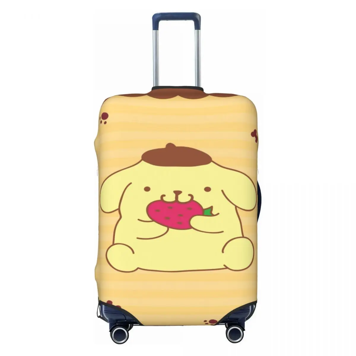 

Custom Pompompurin Cartoon Luggage Cover Elastic Travel Suitcase Protective Covers Fits 18-32 Inch