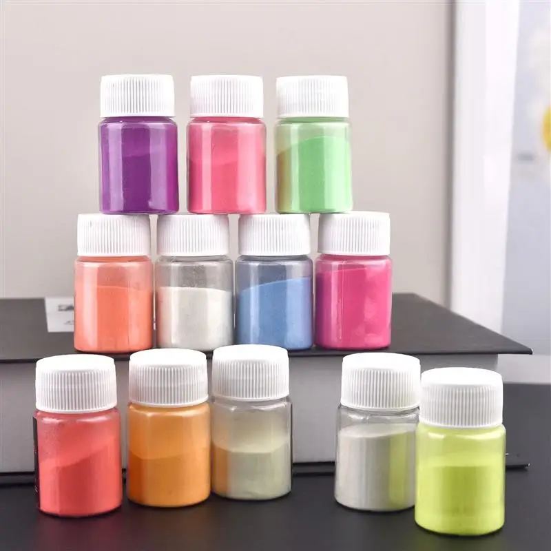 12 Colors 20g Resin Pigment Epoxy Resin Dye Pigment Filler Pearlescent Powder DIY Resin Jewelry Making Crafts Nail Art Decor