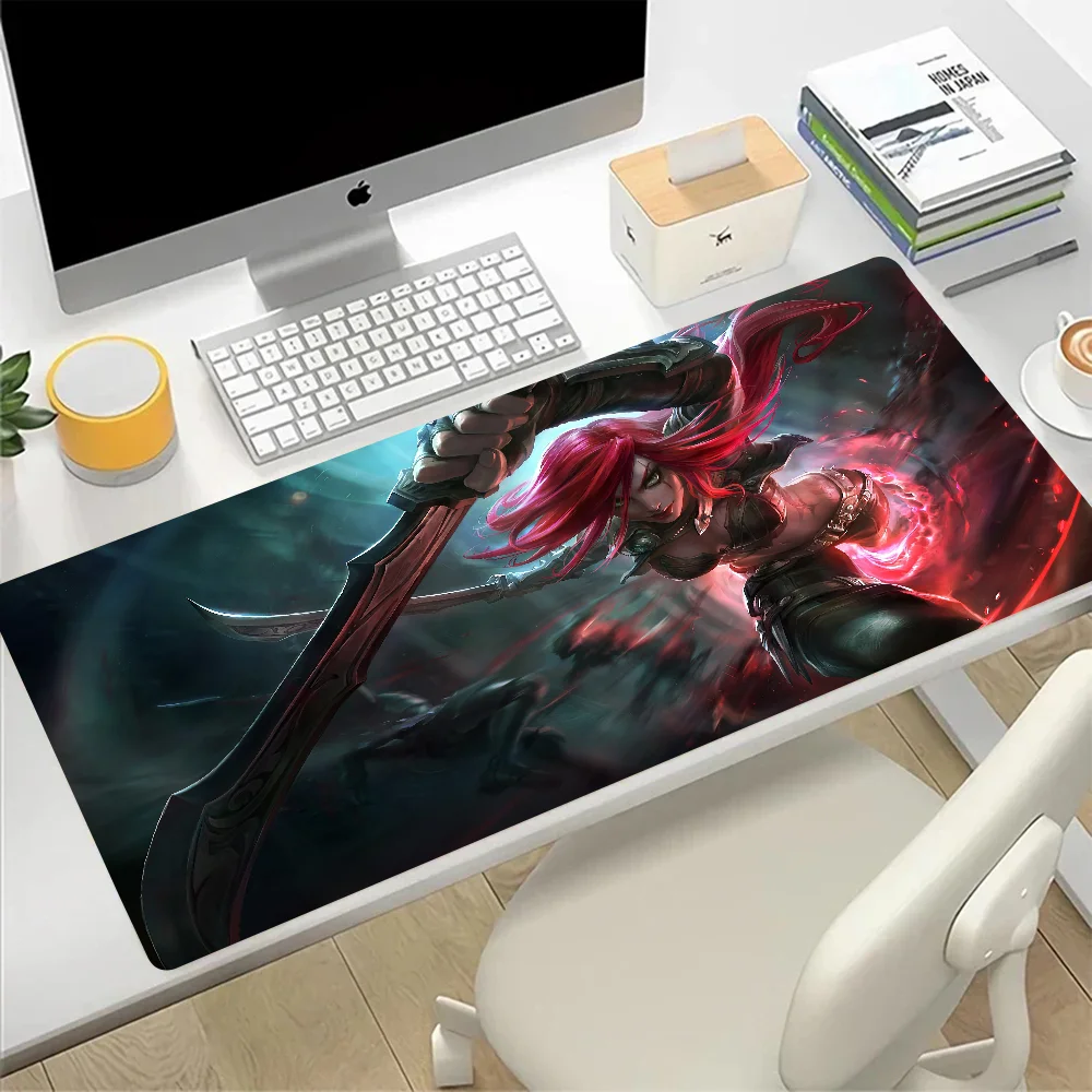 League of Legends Katarina Large Mouse Pad Gaming Mousepad PC Gamer Computer Office Mouse Mat XXL Laptop Keyboard Mat Desk Pad