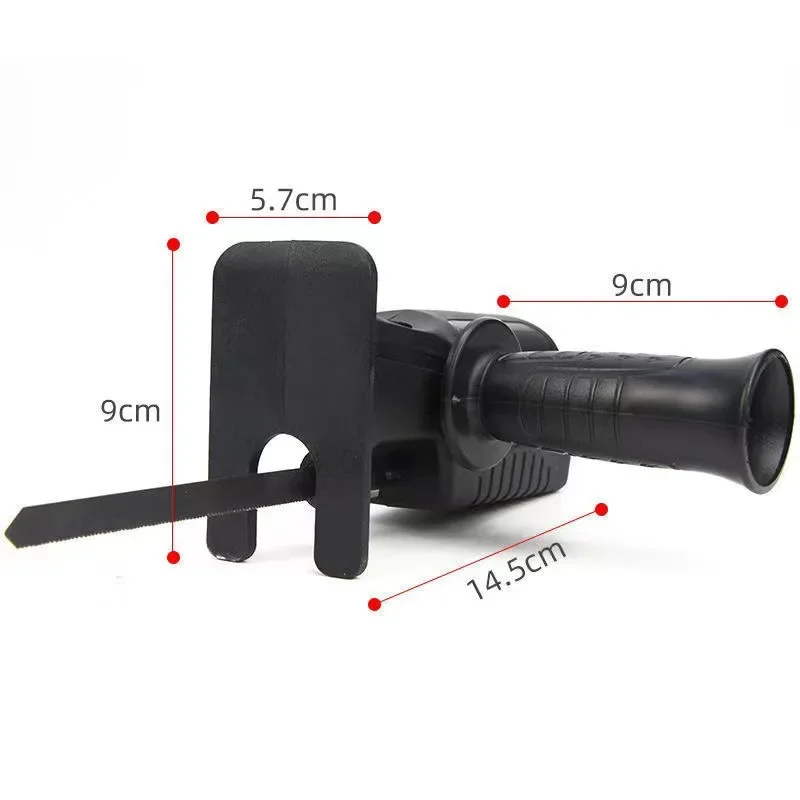 Imagem -04 - Portátil Reciprocating Saw Adapter Furadeira Elétrica Modificado Jigsaw Elétrico Curve Saw Power Tool Pvc Steel Pipe Cutting