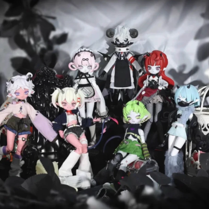 

Devil's Horns Bjd Blind Box Eight Points Movable Doll Jewelry Beautiful Ornaments Creative Seven Deadly Sins Toy Birthday Gift