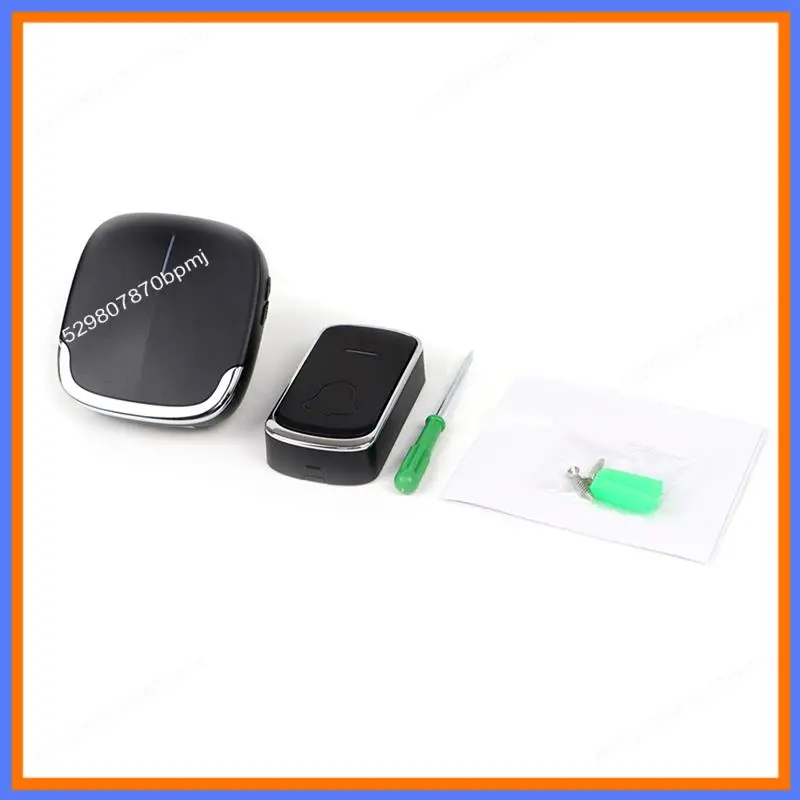 BAAE Electronic Remote Doorbell Flashing Doorbell Remote Doorbell Smart Call Doorbell Music Wireless Doorbell EU Plug