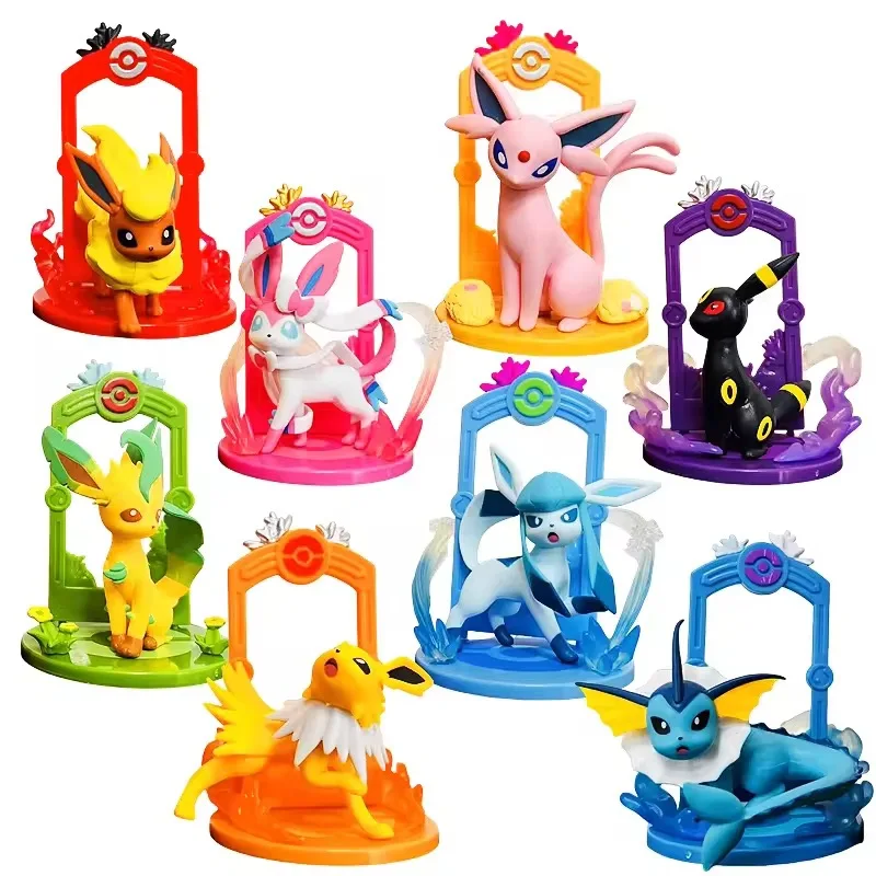 Pokemon collectible figurines PVC Cartoon Eevee Dream kids Blind Box Hand Doll Display Children Gift Collection