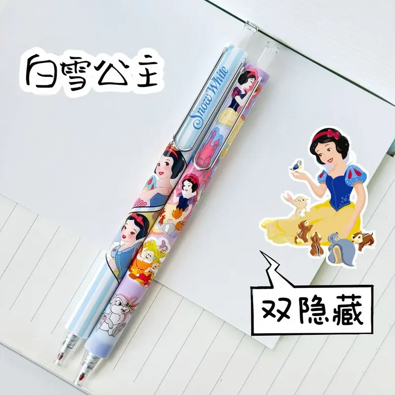 24 قطعة Kawaii ديزني جديد سنو وايت قلم محايد اللون 0.5 الصحافة الأسود قلم توقيع طالب لوازم مكتبية هدية #3