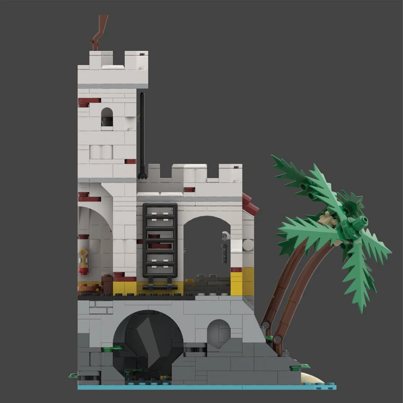 805pcs MOC Governor Office Expansion Eldorado Fortress Pirates Ship Adventure Model Building Blocks DIY Art Set Mega Toy Gift - view 5