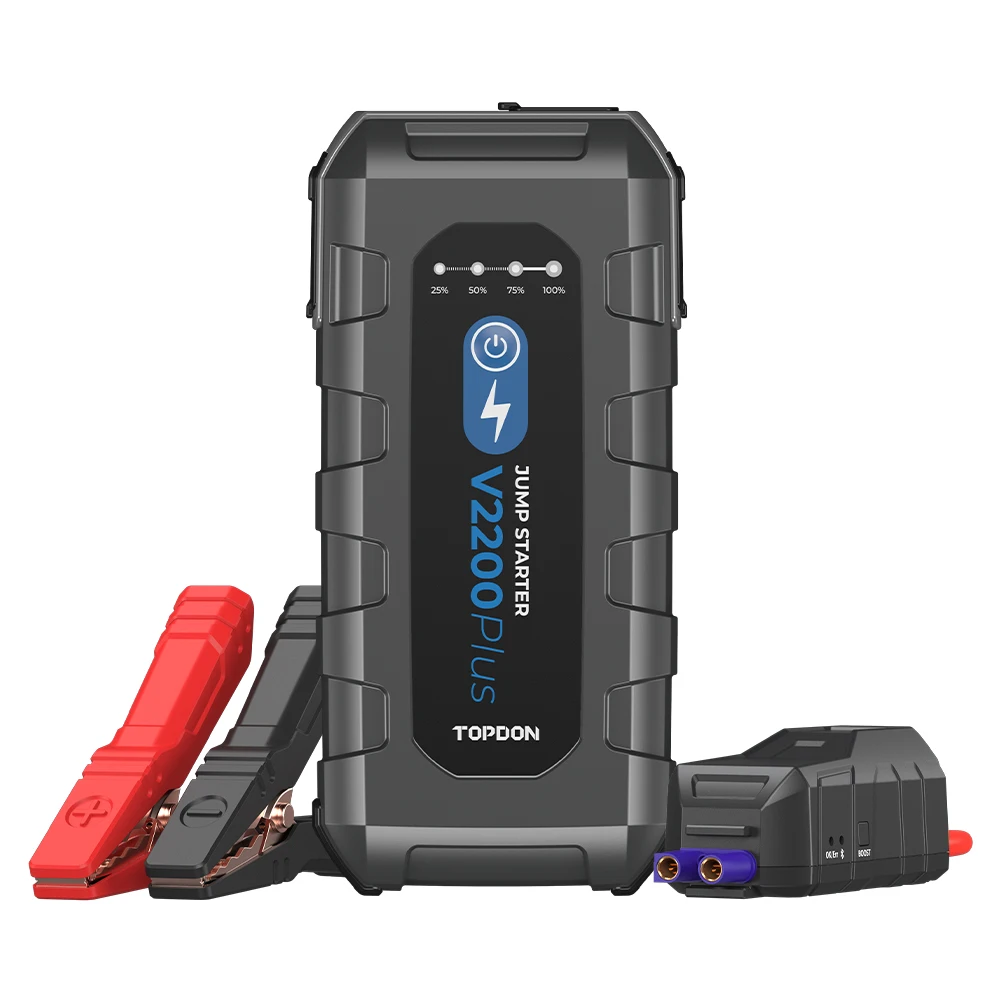 Kapasitor Super Multifungsi Portabel V2200 Plus Baterai 12V Jump Starter Multi-fungsi Powerbank Booster Power Bank untuk Mobil