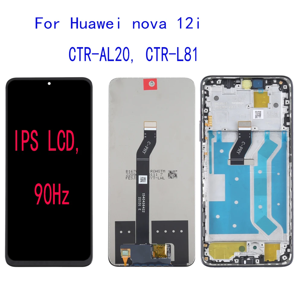 

90Hz IPS LCD Display Touch Screen Digitizer Assembly For Huawei Nova 12i