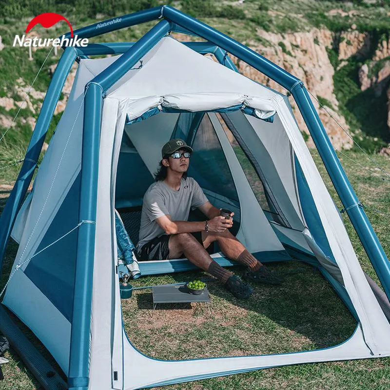 Naturehike Air 7.3 Inflatable Tent Outdoor Camping Tent Self-support Beach Travel Portable Tent TPU Nylon Waterproof Lightweight