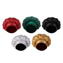 Turbante Africano para la cabeza, pañuelo para la cabeza, turbantes para la cabeza retorcidos, accesorios para el cabello con lentejuelas trenzadas, accesorios para mujeres y niñas