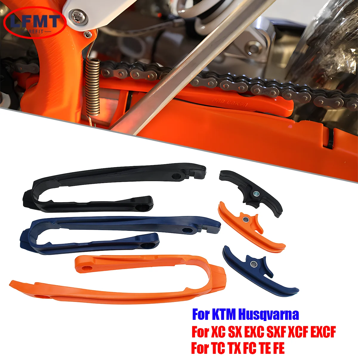 Motorrad Kette Slider Schutz Schwinge Guide Für KTM 125 150 200 250 300 350 400 450 500CC XC SX SXF XCW EXC XCFW EXCF 16-23