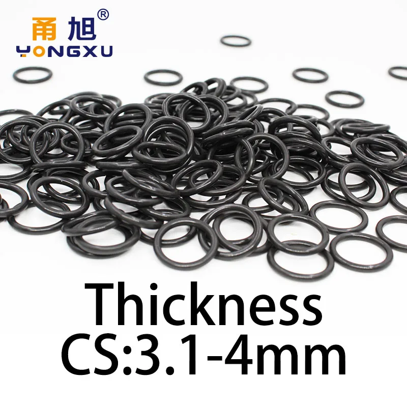 O-ring thickness 3.1/4mm CS NBR Nitrile sealing temperature resistant gasket rubber ring complete in specifications.-.