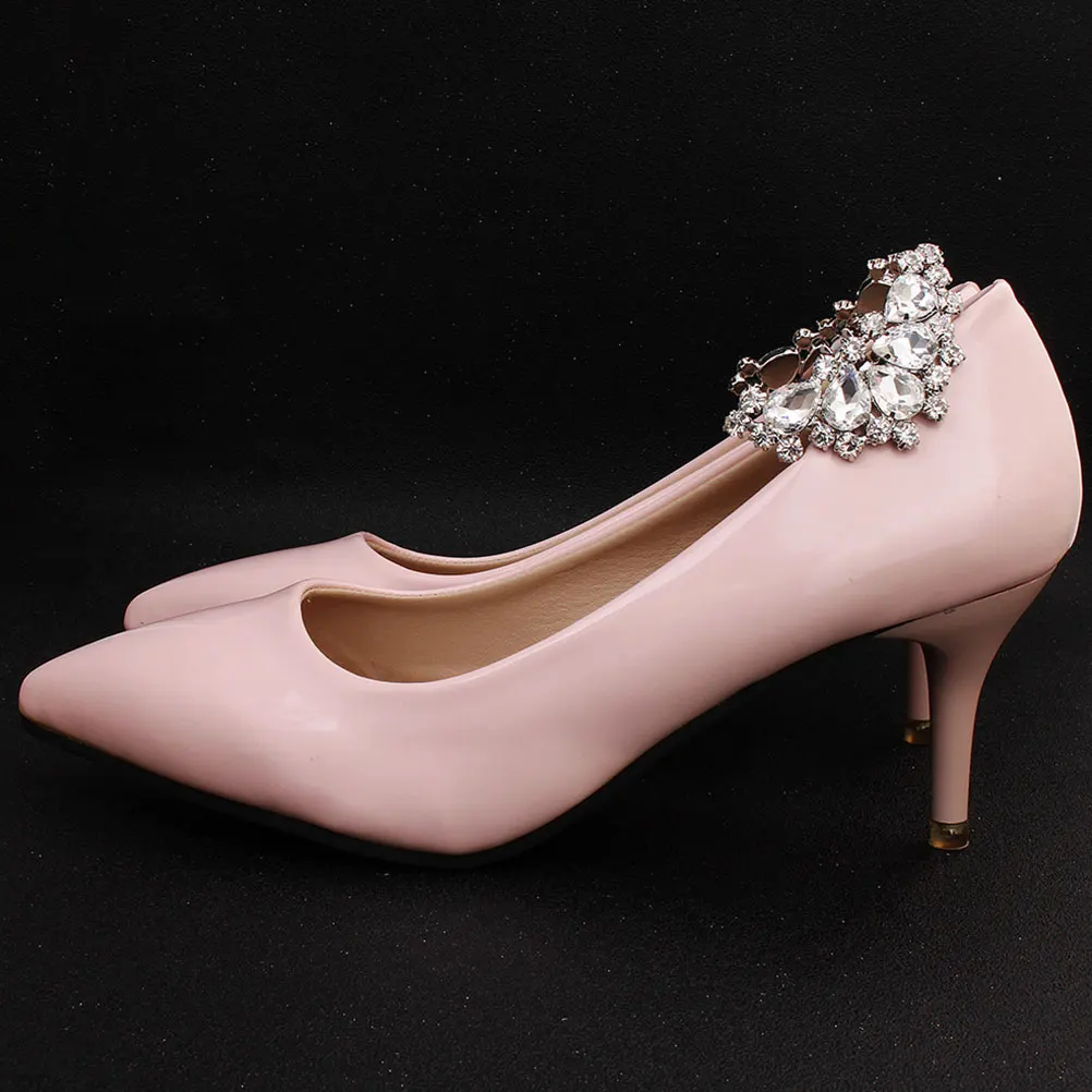 

Shoe Clips Crystal Buckles Rhinestone Decors Bridal Shoe Flowers Brooches Decorative Accessories for Flats Boots S Pumps