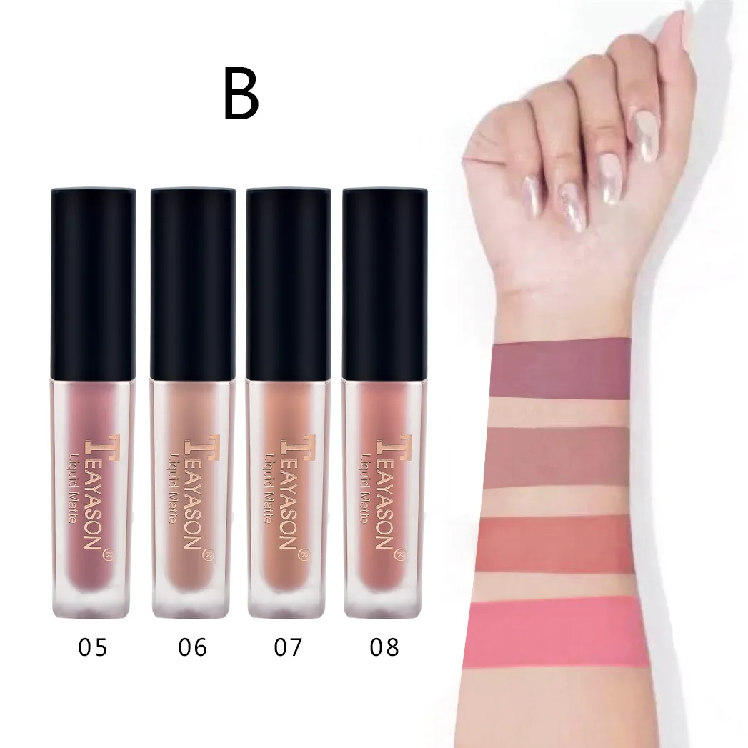 Liquid Matte Waterproof Lip Gloss Set Long Lasting Non-stick Cup Kawaii Essence Mineral Dupes Makeup Hidratante Labial Lip Oil