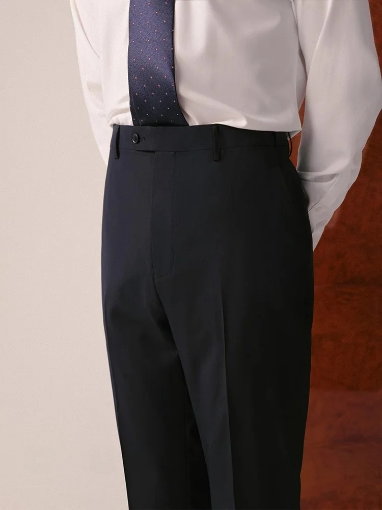 

Classic Men's Busin Casual Woolen Trousers hine Waable No Ironing Required Spring Faion Cotton 00% Long Pants